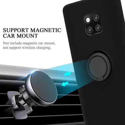 Produktbild von Cadorabo Hülle für Huawei MATE 20 PRO Schutz Hülle in Schwarz Handyhülle TPU Etui Case Cover