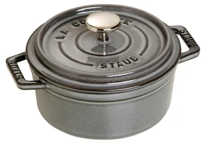 Produktbild von Staub Cocotte, Einzelpfanne, Grau, Eisenguss, 0,4 l, 1 Stück(e), 12 cm