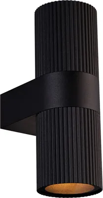 Produktbild von Nordlux Kyklop Ripple Wandleuchte GU10 IP54 Schwarz 2318051003