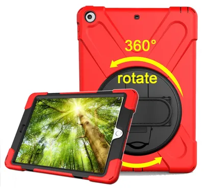 Produktbild von Mobigear SureGrip XGuard Tablet-Hülle für iPad 5 (2017) - Backcover mit Standfunktion Rot