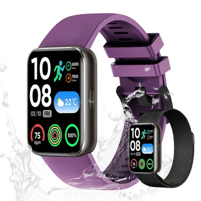 Fur Herren's Telefonfunktion IP68/1ATM Wasserdicht Fitness-Tracker  Fitnessuhr mit SpO₂, Stressanalyse & über 120 Sportmodi