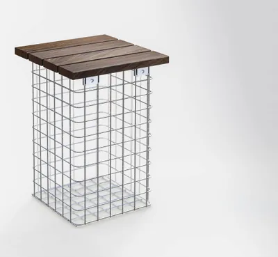 Produktbild von Hocker feuerverzinkt MW 5 x 5 cm, CUMARU