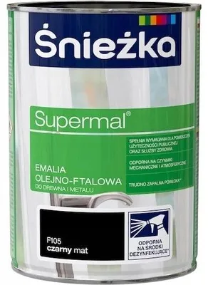 Produktbild von ŚNIEŻKA Supermal schwarz matt 9005 0,8l