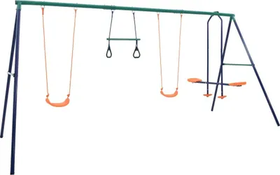 Immagine prodotto di Vidaxl Swing -Set con anelli da ginnastica e 4 sedute