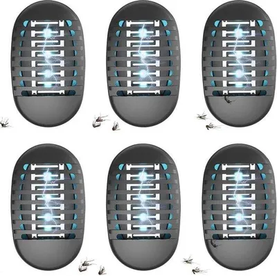 Image de Appareils électriques anti-insectes à lumière UV pour la chambre, la cuisine et le salon (lot de 6)