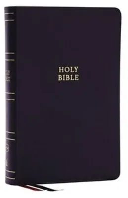 Immagine prodotto di Nkjv, Single-Column Reference Bible, Verse-By-Verse, Black Bonded Leather, Red Letter, Comfort Print