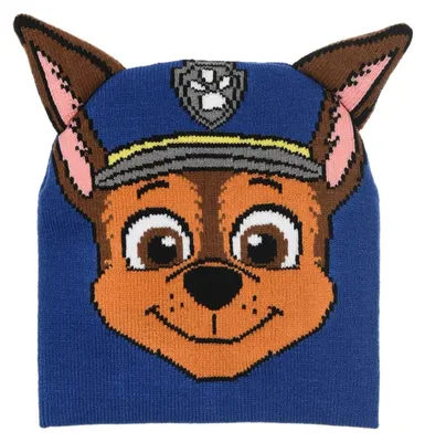 Produktbild von Paw Patrol Chase Kinder Mütze mit 3D Ohren 52 cm
