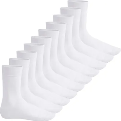 Produktbild von Footstar EVERYDAY! 10 PAAR Damen Herren Socken - Weiß 47-50