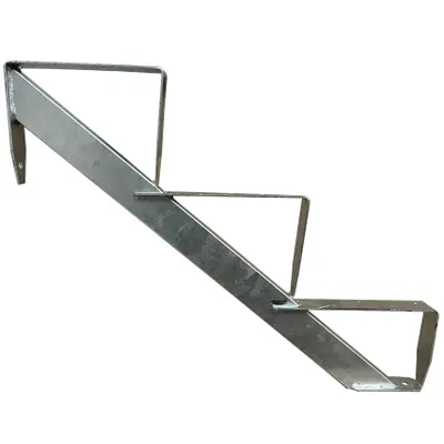Zdjęcie produktu dla 1x poręcz schodowa 3 stopnie wysokość 53cm ocynkowana drewniana poręcz schodowa rama schodowa