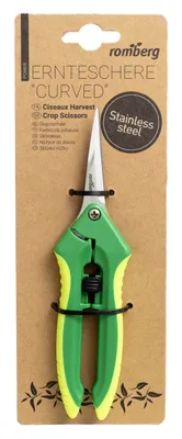 Produktbild von Romberg Ernteschere "Curved", Grün, Gelb, Gerade Klinge, 230 mm, 180 g
