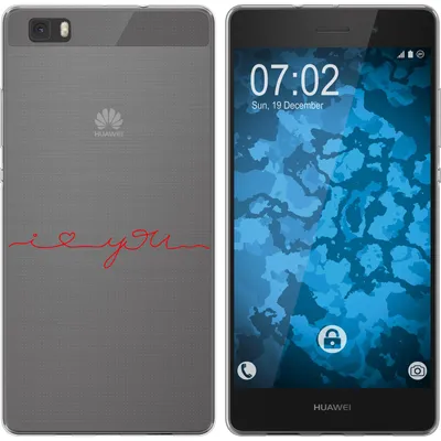 Produktbild von PhoneNatic Case kompatibel mit Huawei P8 Lite 2015 (1.Gen.) Silikon-Hülle in Love M2