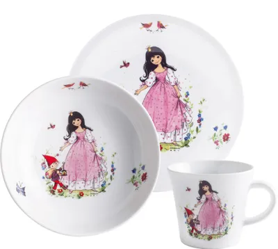 Obrázok produktu pre KAHLA Kindergeschirr Schneewittchen Porzellan 3teilig