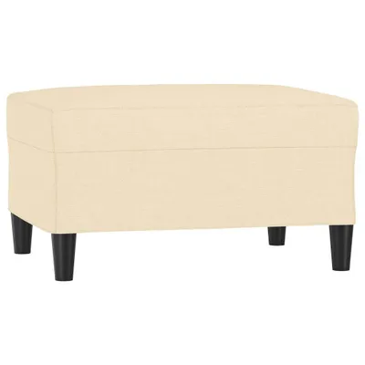 Produktbild von vidaXL Fußhocker Creme 70x55x41 cm Stoff