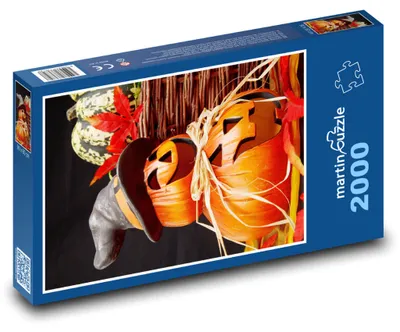 Produktbild von martinpuzzle - Puzzle 2000 Teile - Halloween - Kürbis