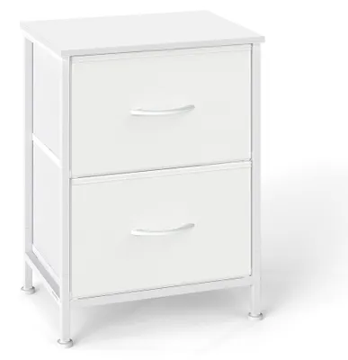 Obrázok produktu pre Komoda s 2 zásuvkami na látkové predmety | Hnedá a čierna | 39,6 x 30 x 52,2 cm