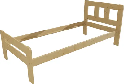 Obrázek produktu pro Jednolůžková postel VMK010C 90 bezbarvý lak