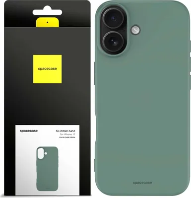 Obrázok produktu pre SPACECASE Silikónové puzdro pre iPhone 17 Zelené