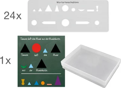 Produktbild von TimeTEX Klassensatz Wortarten, 25-tlg., in Box "Montessori Premium"