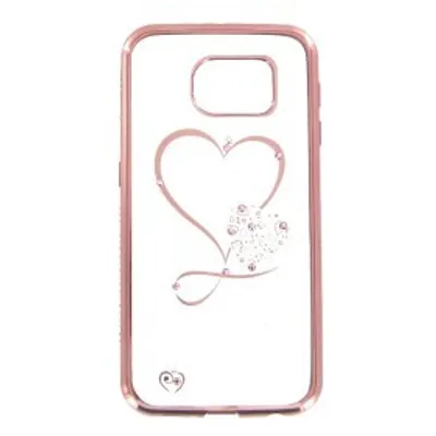 Produktbild von TPU Handyhülle für Samsung Galaxy S6 Rose Gold Herzschutz
