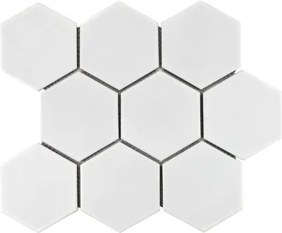 Produktbild von Keramikmosaik HX 105 25,6x29,5 cm weiß matt