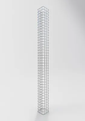 Produktbild von Gabionensäule eckig 17 cm x 17 cm, 200 cm Höhe, MW 5 cm x 5 cm