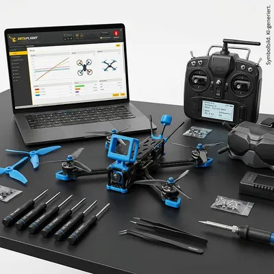 Produktbild von Aufbau einer FPV-Drohne bis 7“ (mit Betaflight)
