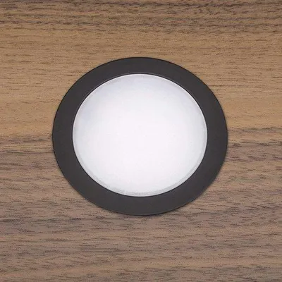 Productafbeelding van LED Inbouwspot Ultraslank 3W Warm Wit - 2700K, Zwart, 65 x 12 mm
