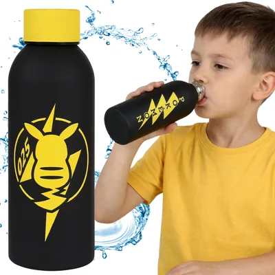 Produktbild von Pokémon Pikachu Trinkflasche aus Edelstahl für Kinder, 500 ml