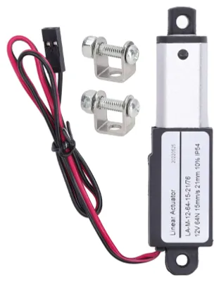 Immagine prodotto di Microattuatore lineare elettrico, alluminio-ABS, alimentazione a corrente continua, mini-attuatore per macchine agricole, 12 V, 21 mm, 0,8 pollici
