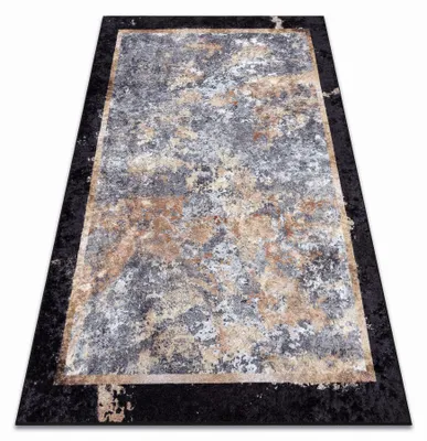 Image de Tapis lavable MIRO 51328.804 Abstraction antidérapant - gris / or gris 160x220 cm
