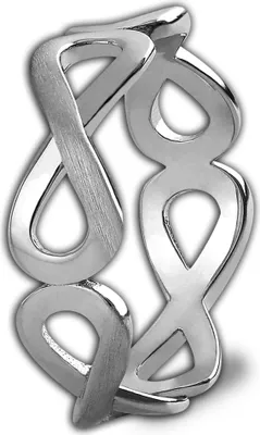 Imagen del producto de Anillo SilberDream para mujer, talla 56, diseño "infinito", plata de ley 925, joyería para anillos, modelo D2SDR401J56