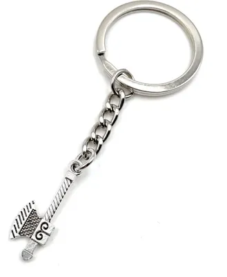 Produktbild von Onwomania Axt Beil Werkzeug Schlüsselanhänger Metall Glücksbringer in Alu Geschenkbox, ideal zum Verschenken