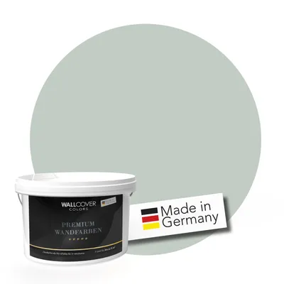 Produktbild von WALLCOVER PREMIUM Wandfarbe Beruhigendes Aloegrün Hochdeckend Matt 2,5L für 20 m