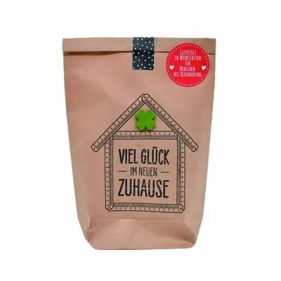 Produktbild von Viel Glück im neuen Zuhause Wundertüte Geschenk zum Umzug - Neues Zuhause
