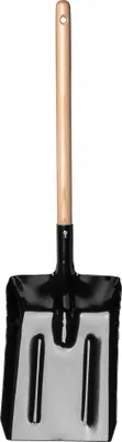 Produktbild von KADAX Aschenschaufel aus Metall "Horn", Kohlenschaufel mit Griff aus Holz Kehrblech, 69 cm