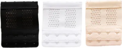 Produktbild von INF Elastische BH-Verlängerung, 2 Reihen, 4 Haken, 3er-Pack