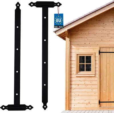 Produktbild von KOTARBAU® Ladenband 800 mm 2 St. Platte 250 mm Kugellager Schmiernippel Torband Türband Torscharnier Türscharnier Gartentorscharnier Scharnier
