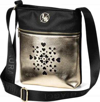Immagine prodotto di Borsa A Tracolla Nera Traforata Da Donna Laura Biaggi