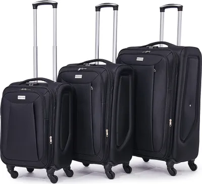 Produktbild von EG VS-127|VERTICAL STUDIO "Tromso" 20" 24" 28" Stoffkoffer 3er-Set schwarz