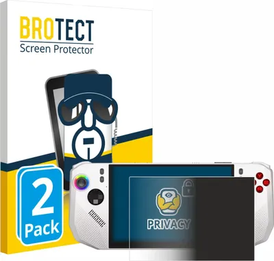 Produktbild von 2x BROTECT Sichtschutzfolie für MSI Claw A8 BZ2EM Anti-Spy Privacy Sichtschutz Blickschutz Folie Blaulicht-Schutz