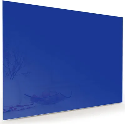 Produktbild von Glasbild 120x90cm in XXL für Wohnzimmer, Schlafzimmer Motiv Königsblauer Hintergrund II