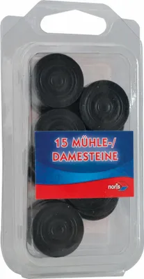 Produktbild von Noris Dame und Mühle-Steine Holz schwarz