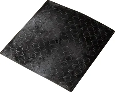 Produktbild von Adsamm® | 100 x selbstklebende Anschlagpuffer | Ø 10 mm | Höhe: 1 mm | rund | zylindrisch | Schwarz | Elastikpuffer zum Kleben |