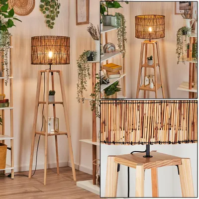 Produktbild von Obenetto Stehlampe aus Holz/Bambus in Naturfarben