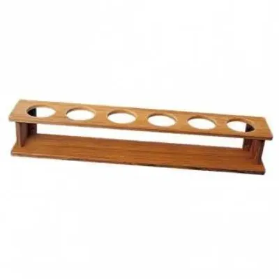 Immagine prodotto di portabicchieri in teak da 6 bicchieri