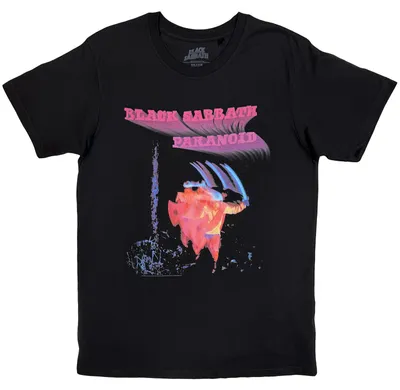 Image de Black Sabbath | T-shirt officiel du groupe | Paranoid Motion Trails, X-Large, noir