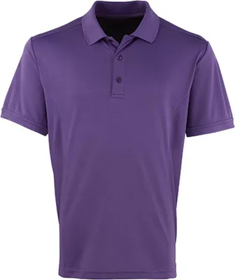 Immagine prodotto di Premier Workwear PR615 | Polo Coolchecker Piqué da uomo / Oeko-Tex® Standard 100 - Colore: Viola (circa Pantone 269) - Taglia: 3XL