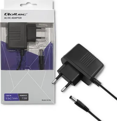 Obrázok produktu pre Qoltec 50784, Ladegerät, Drinnen, 220 - 240 V, 50 - 60 Hz, 7,5 W, 7,5 V