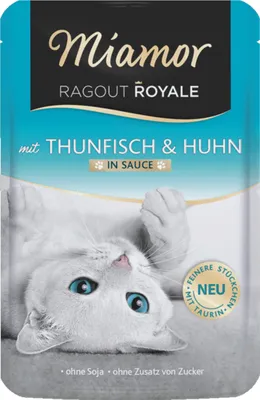 Produktbild von Miamor Ragout Royale in Sauce Thunfisch & Huhn