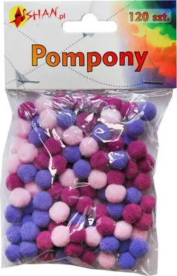 Immagine prodotto di Pompons colorati mix viola 120 pz Shan SP03